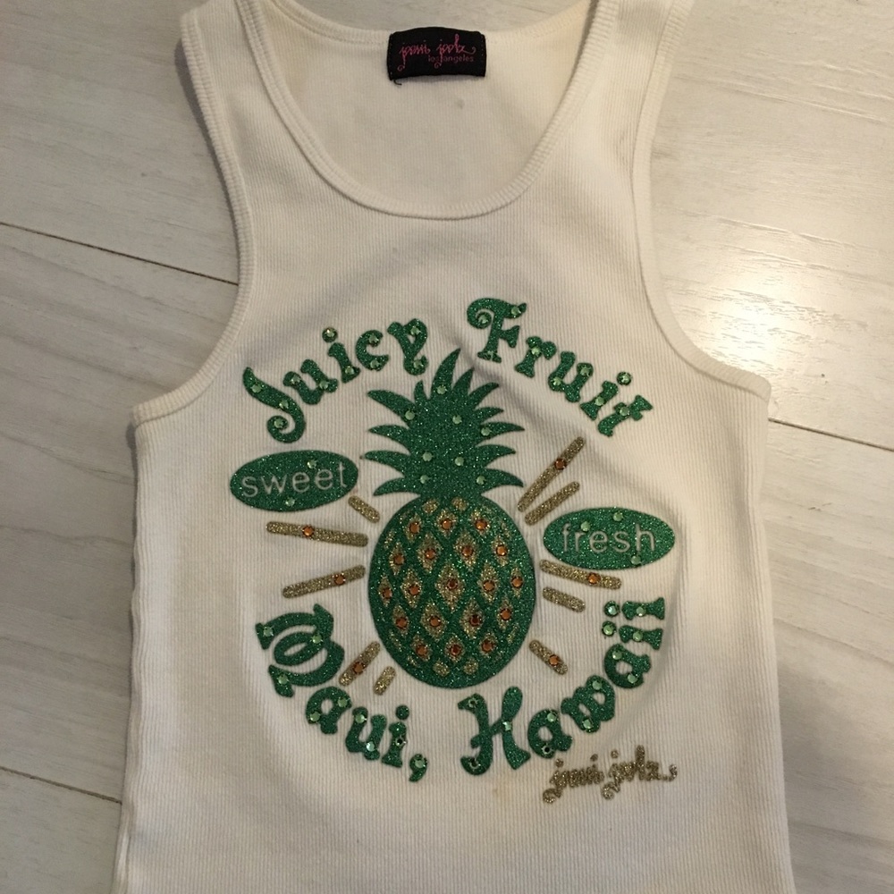 Joomi Joolz Juicy Fruit jeweled tank top